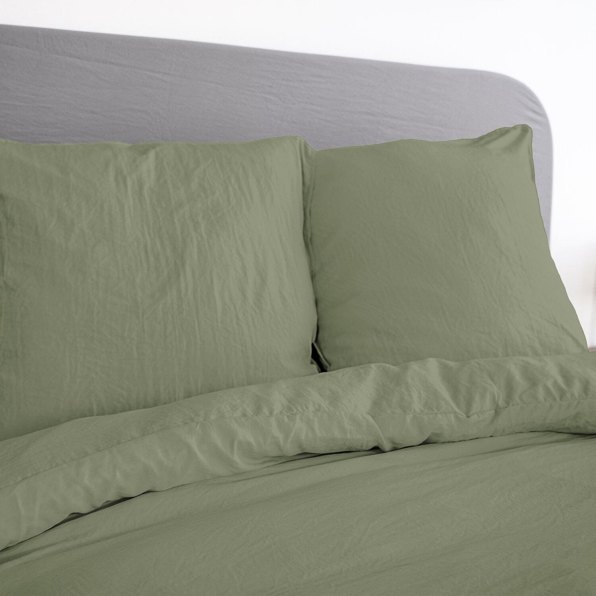 Voir la diapositive 2 : Home collection Parure microfibre lavee
