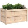 Voir la diapositive 4 : VIDAXL Jardiniere d'exterieur 90x50x50 cm bois de pin massif