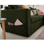 Voir la diapositive 4 : BEST MOBILIER Astoria - canapé d'angle réversible 4 places - convertible avec coffre - en tissu texturé