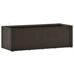 VIDAXL Lit sureleve de jardin avec systeme d'arrosage Moka 100x43x33cm