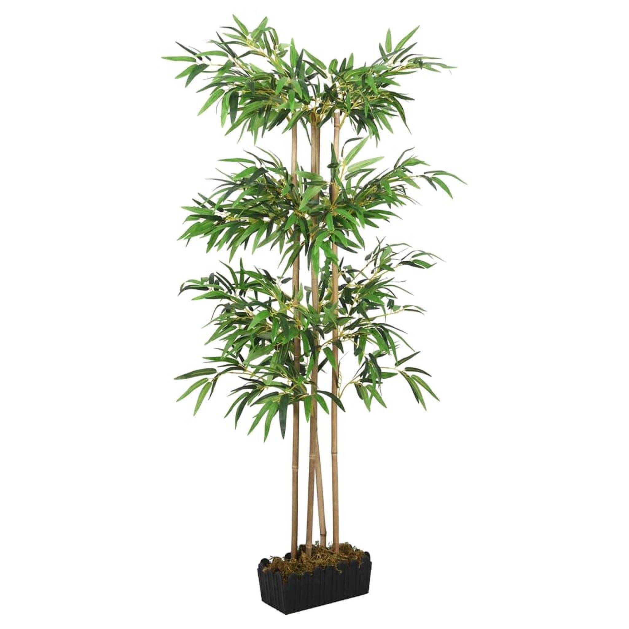 VIDAXL Bambou artificiel 760 feuilles 120 cm vert