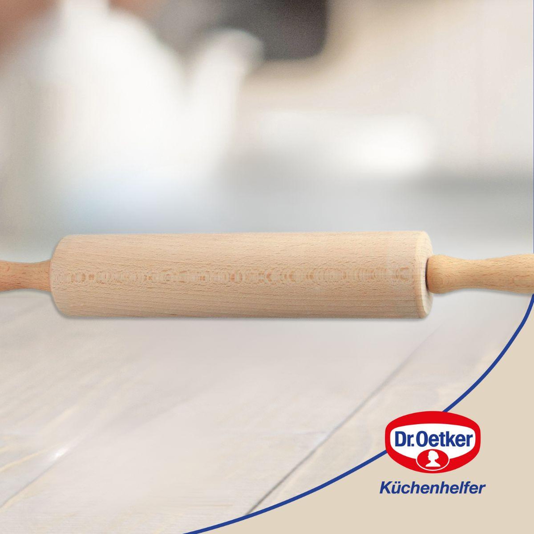 Voir la diapositive 4 : DR.OETKER Rouleau à pâtisserie en bois 43 cm dr. Oetker baker edition