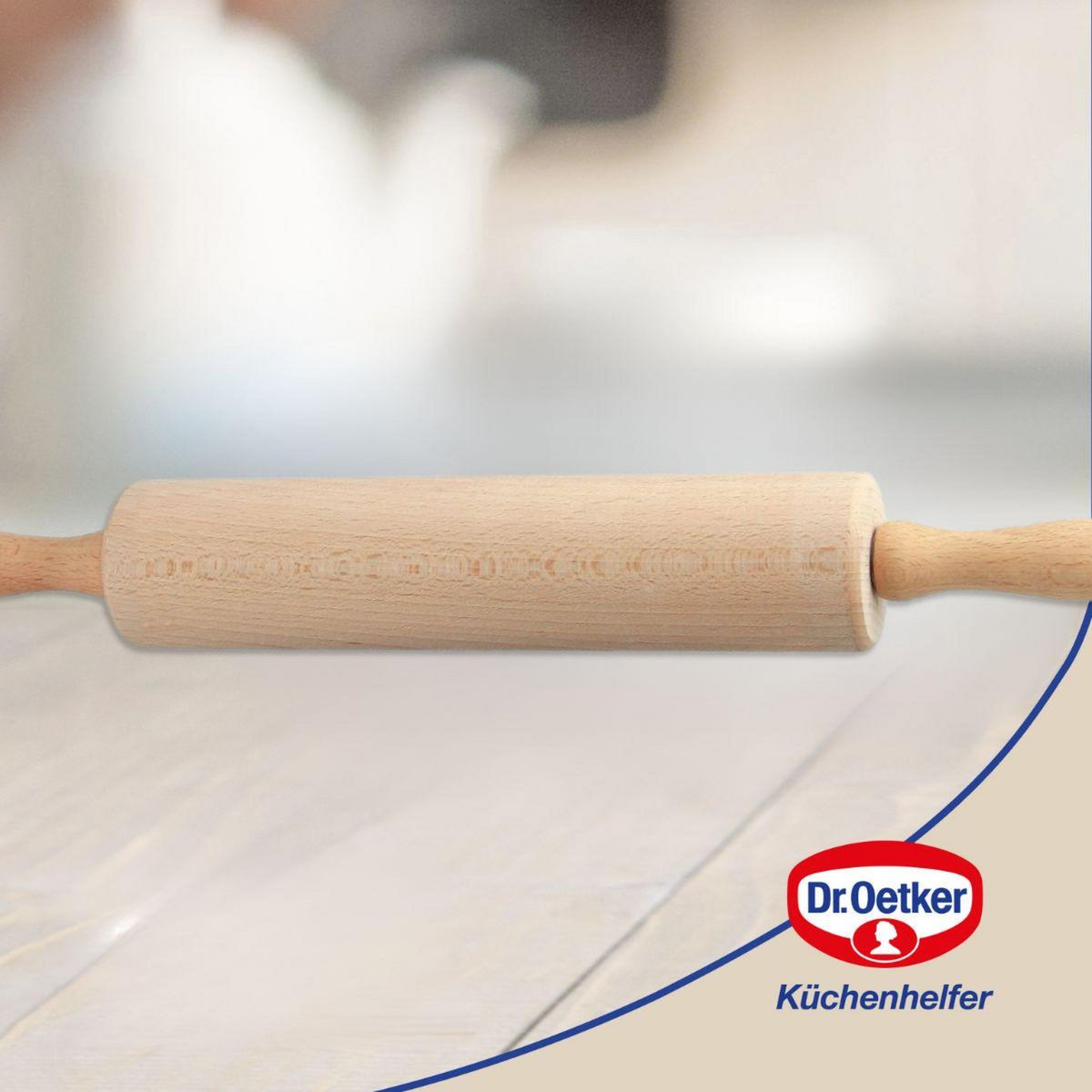 DR.OETKER Rouleau à pâtisserie en bois 43 cm Dr. Oetker Baker Edition