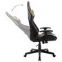 Voir la diapositive 5 : VIDAXL Chaise de jeu Noir et dore Cuir artificiel