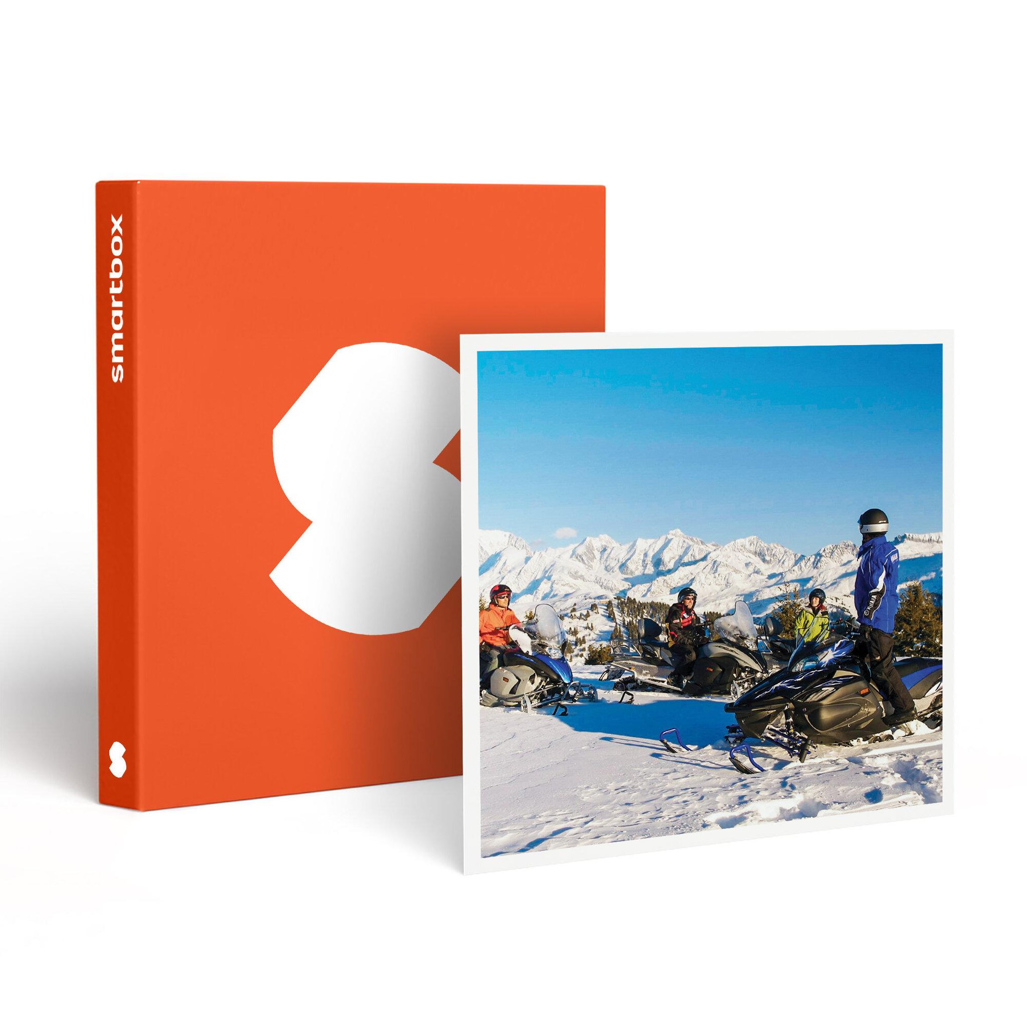 Smartbox Randonnée guidée en motoneige de 50 min aux saisies - coffret cadeau sport & aventure
