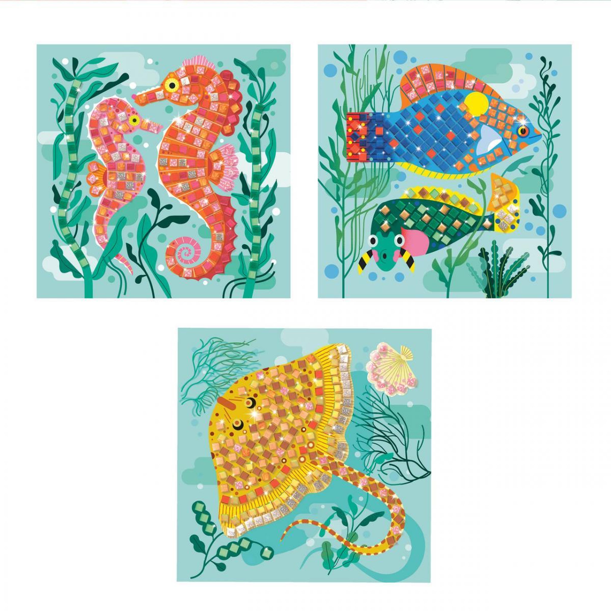 Voir la diapositive 2 : Djeco Coffret mosaiques - Caraibes