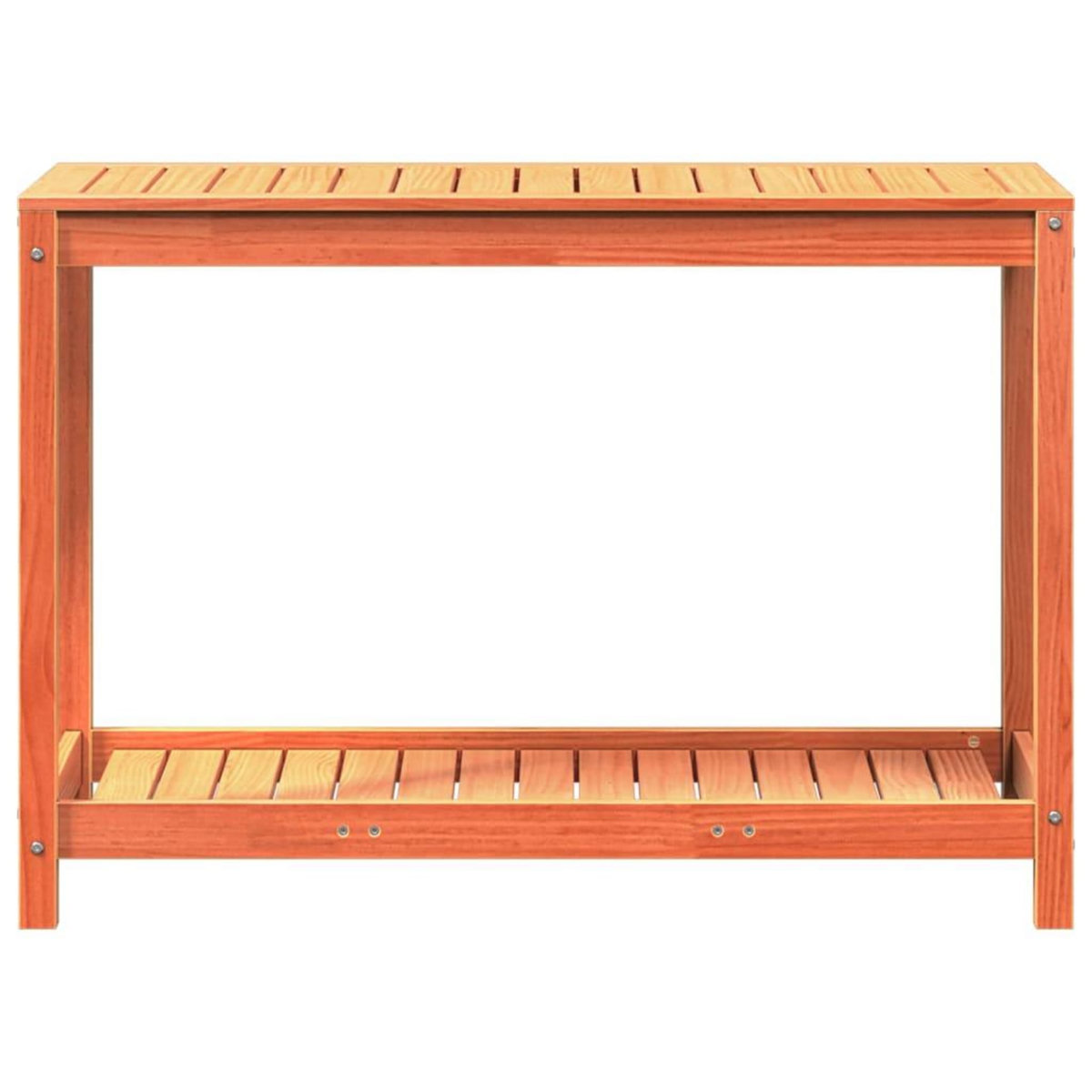 VIDAXL Table de rempotage avec etagere cire marron bois massif de pin
