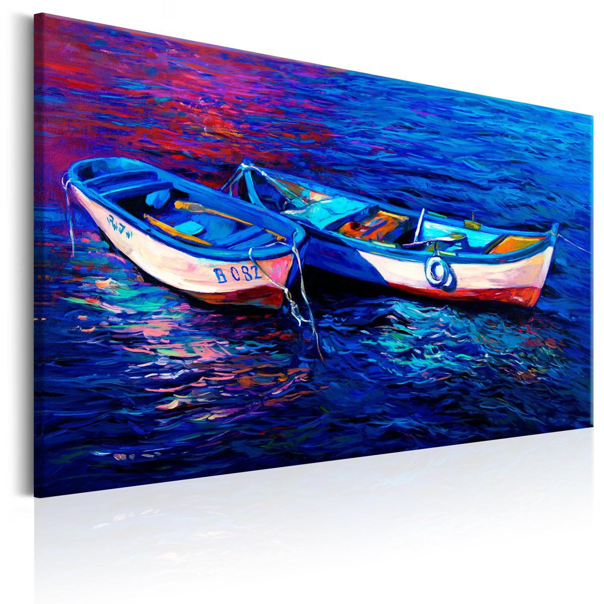 Paris Prix Tableau imprimé  abandoned boats. Coloris disponibles : Multicolore
