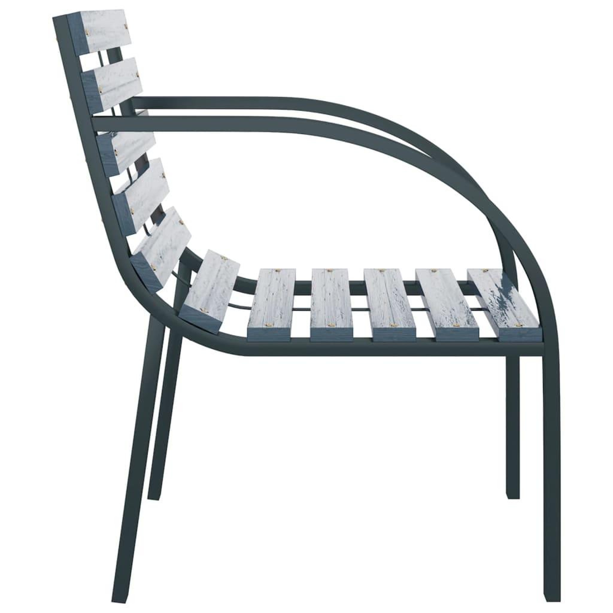 Voir la diapositive 5 : VIDAXL Chaises de jardin lot de 2 Gris Bois