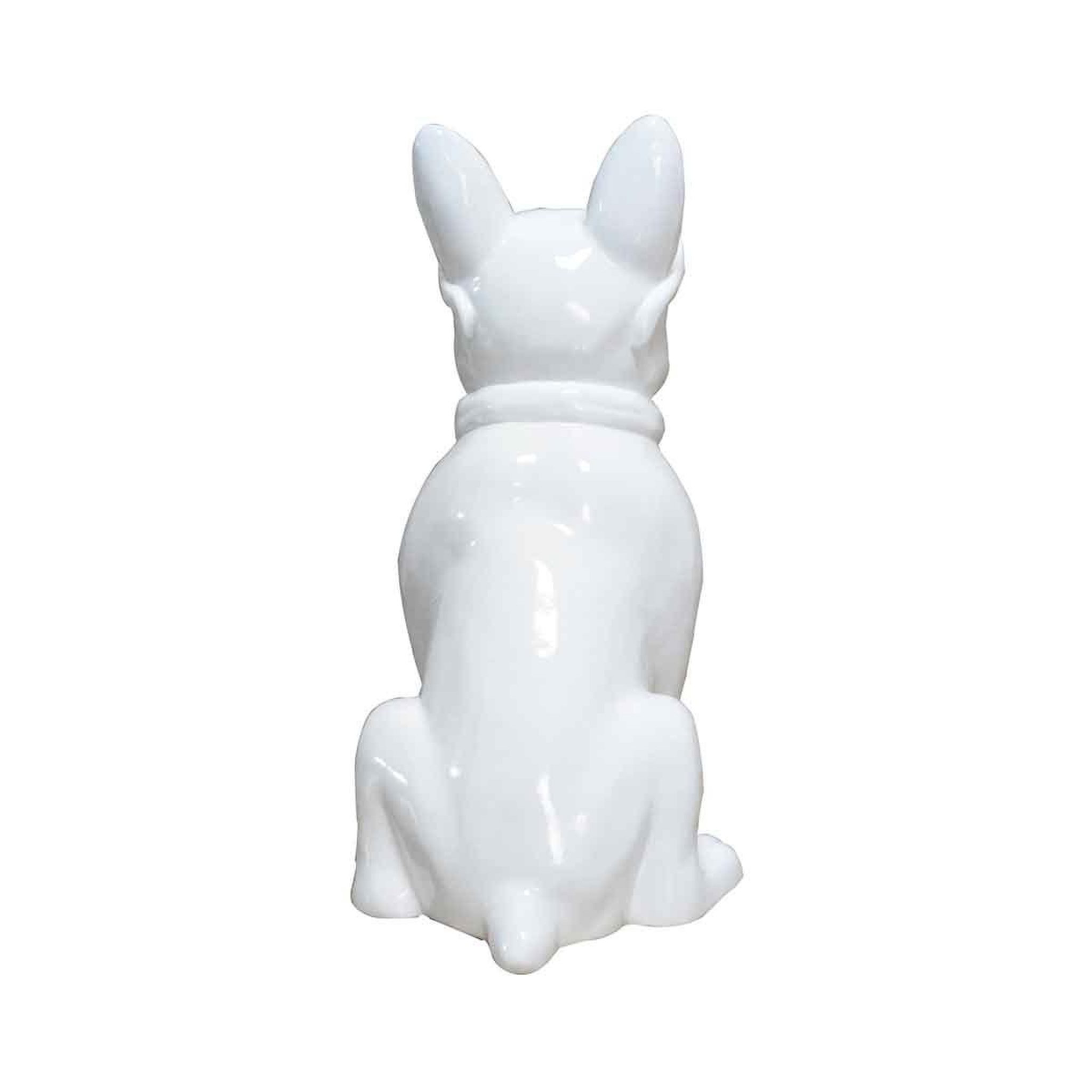 Voir la diapositive 2 : Paris Prix Sculpture design chien  dude  37cm blanc