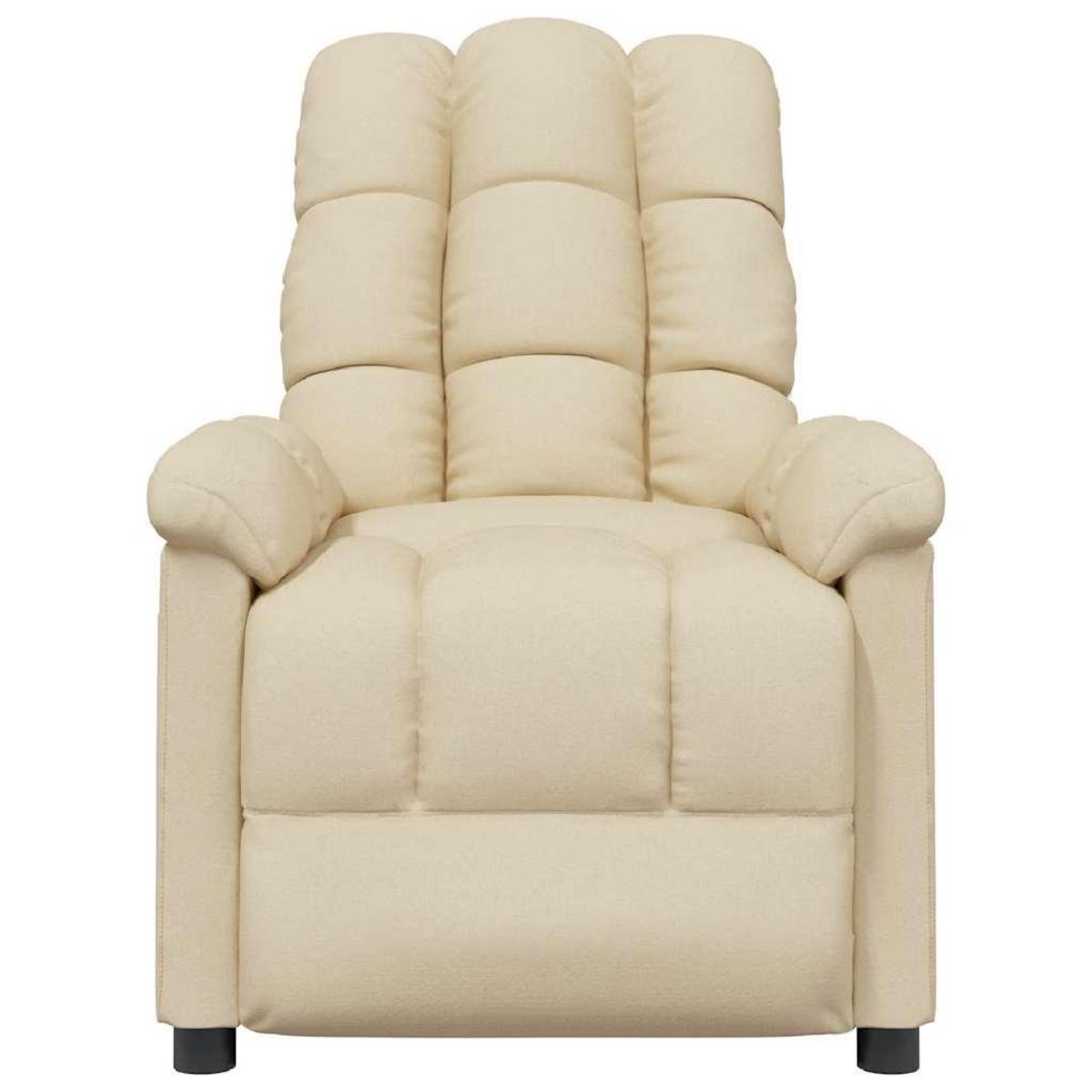 VIDAXL Fauteuil inclinable Creme Tissu