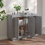Voir la diapositive 3 : VIDAXL Buffet Sonoma gris 92x35x75 cm Bois d'ingenierie