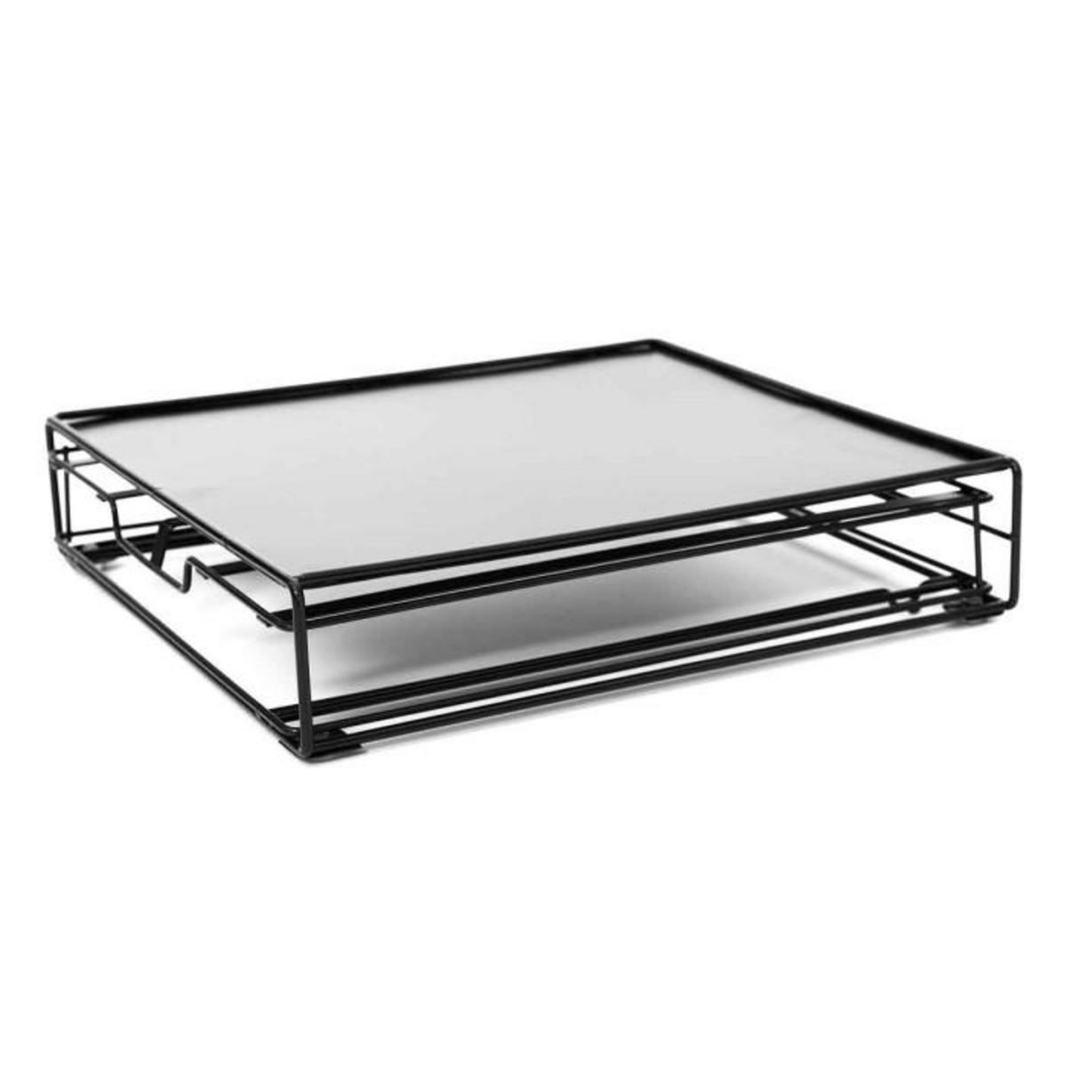 Paris Prix Tiroir Porte-Capsules Métal  Espresso  31cm Noir