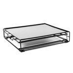 Paris Prix Tiroir Porte-Capsules Métal  Espresso  31cm Noir