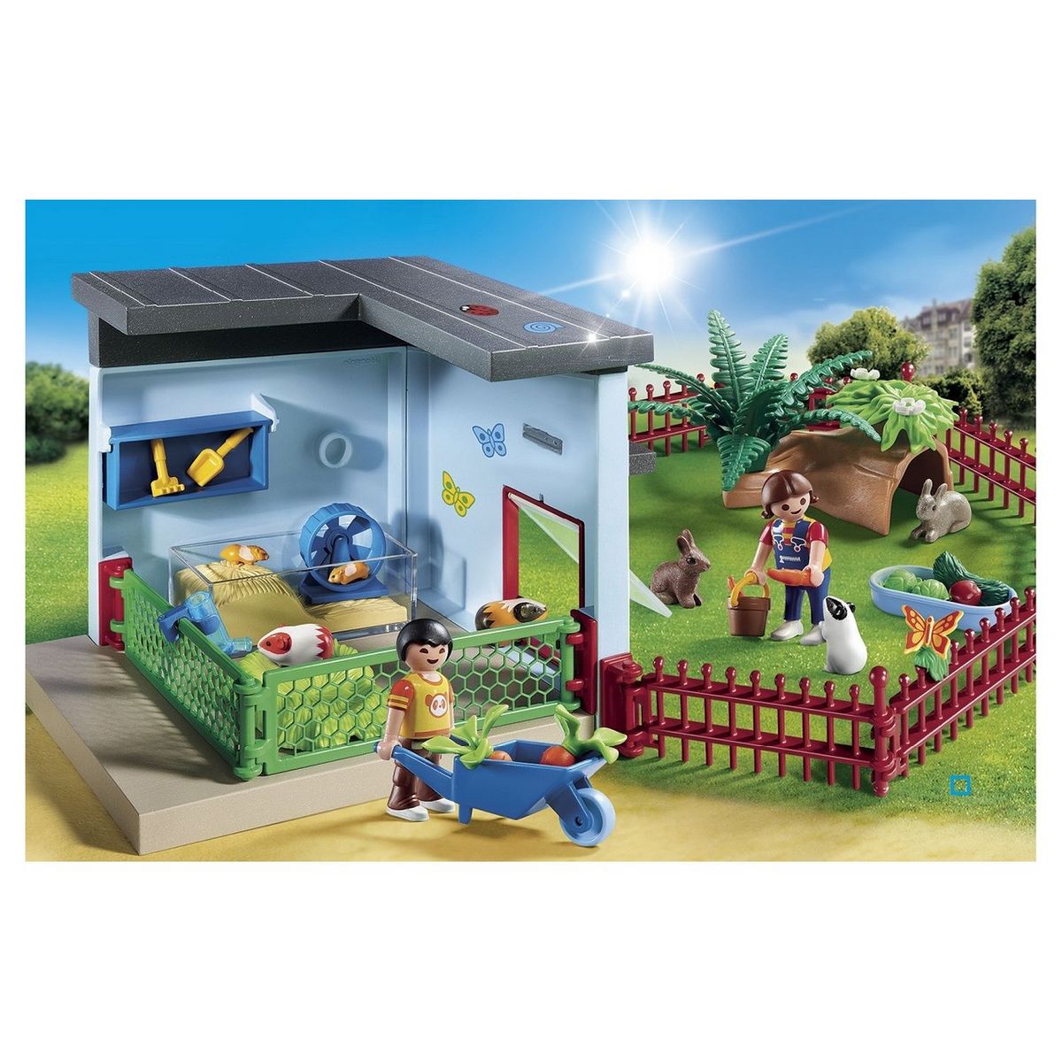 PLAYMOBIL 9277 - City Life - Maisonnette des rongeurs et lapins