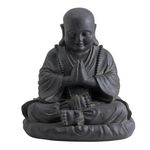 Nortene Statue décorative HAPPY BUDDHA en fibre de verre et argile - 53 cm