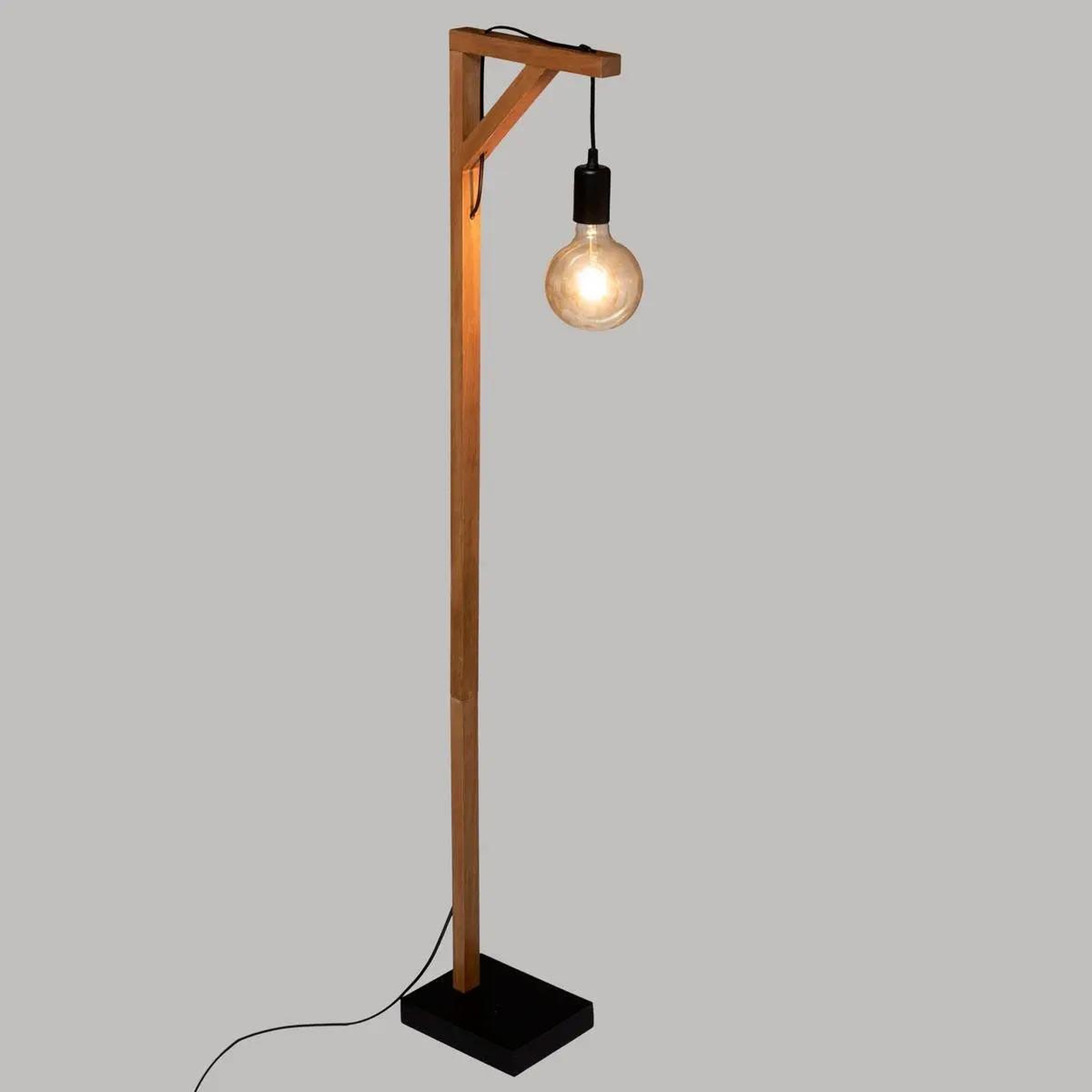 Voir la diapositive 3 : ATMOSPHERA Lampadaire design en bois  wild  148cm naturel