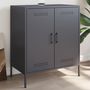Voir la diapositive 1 : VIDAXL Buffet anthracite 68x39x79 cm acier