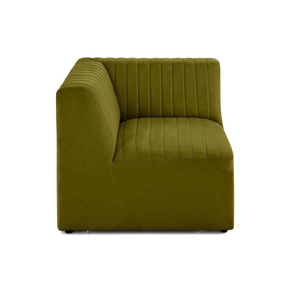 LISA DESIGN Nova - module d'assise d'angle réversible - en velours