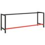Voir la diapositive 3 : VIDAXL Cadre de banc de travail Noir et rouge mat 220x57x79 cm Metal