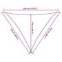 Voir la diapositive 6 : VIDAXL Voile d'ombrage 160 g/m^2 Blanc 2,5x2,5x3,5 m PEHD