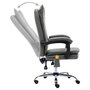 VIDAXL Chaise de bureau de massage Anthracite Similicuir