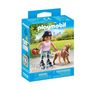 Voir la diapositive 1 : PLAYMOBIL PLAYMOBIL 71739 Jeune fille rolleuse avec Retriever