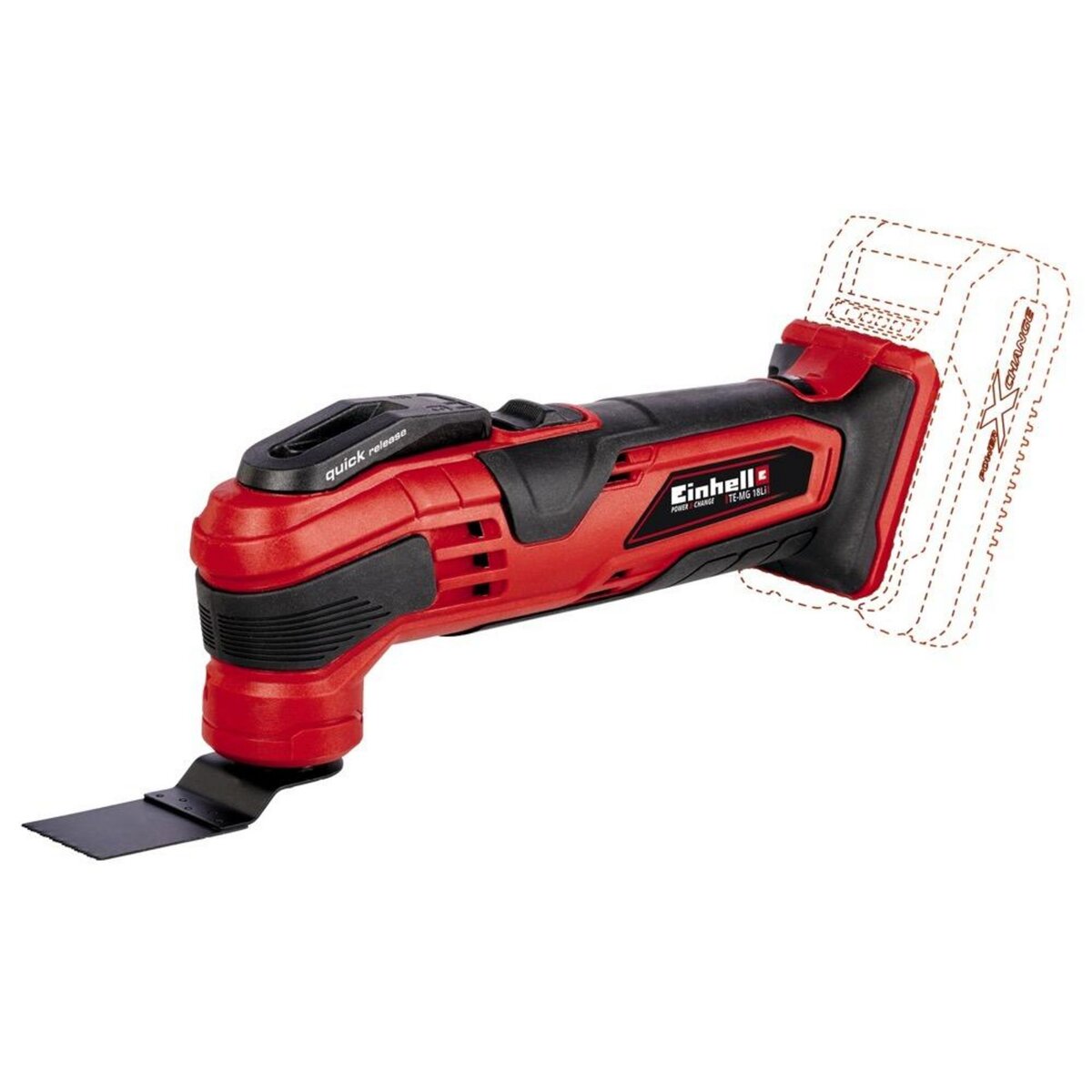 Einhell Outil multifonctions sans fil TE-MG 18 Li Solo (sans batterie, ni chargeur)