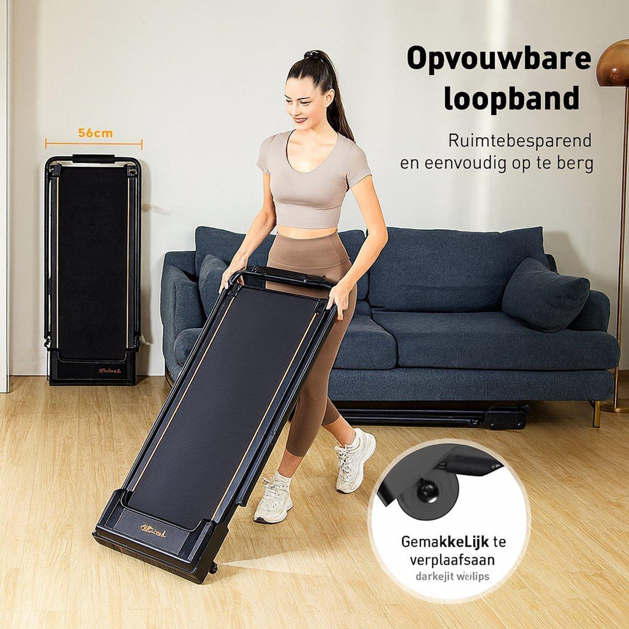 Voir la diapositive 4 : FORMILL Tapis de marche pliable 2 en 1 formill ft-51, jusqu'à 10 km/h, pour la maison et le bureau