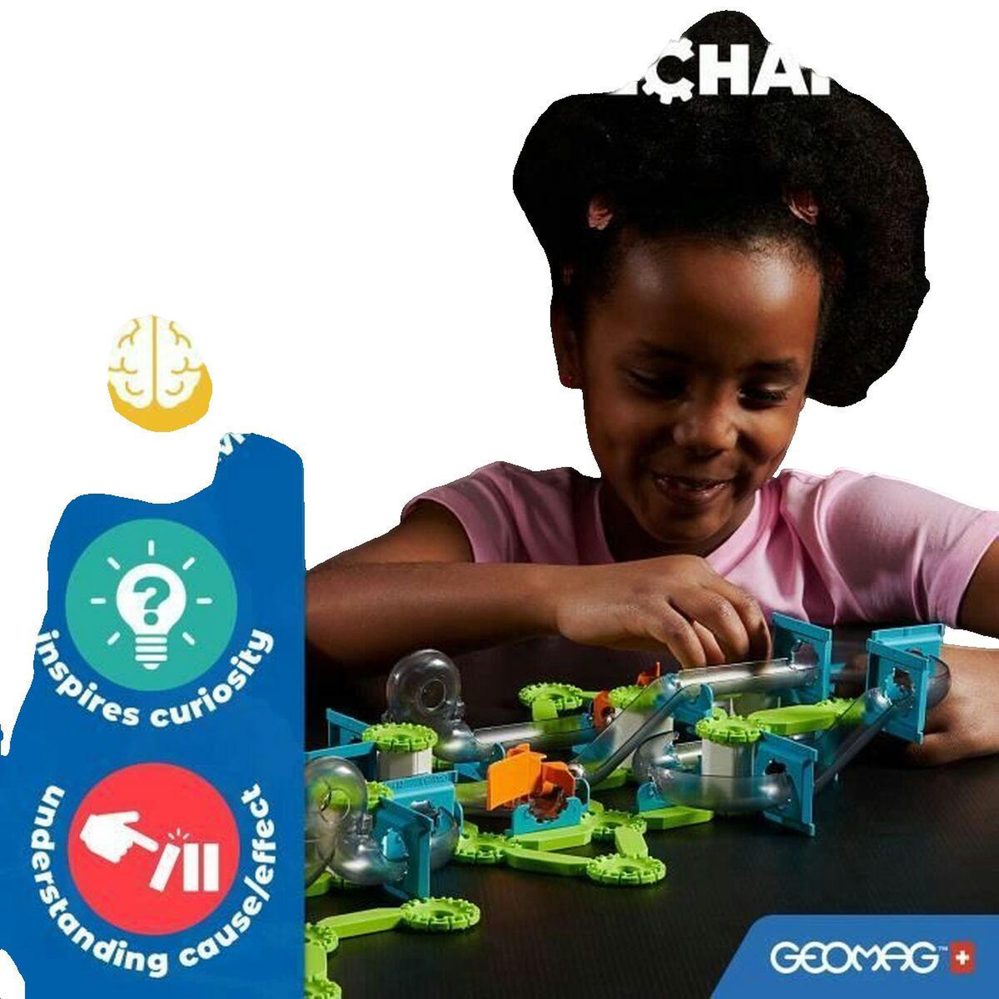 Voir la diapositive 2 : Geomag Coffret de construction créatif Geomag multicolore