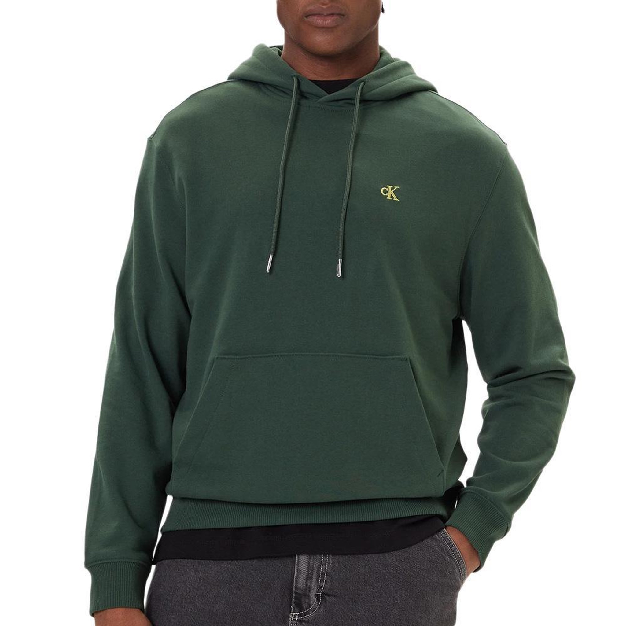 CALVIN KLEIN JEANS Sweat à Capuche Vert Homme Calvin Klein Jeans  350 Terry. Coloris disponibles : Vert