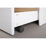 Voir la diapositive 4 : Paris Prix Lit Banquette en Bois 4 Tiroirs  Max  90x200cm Blanc