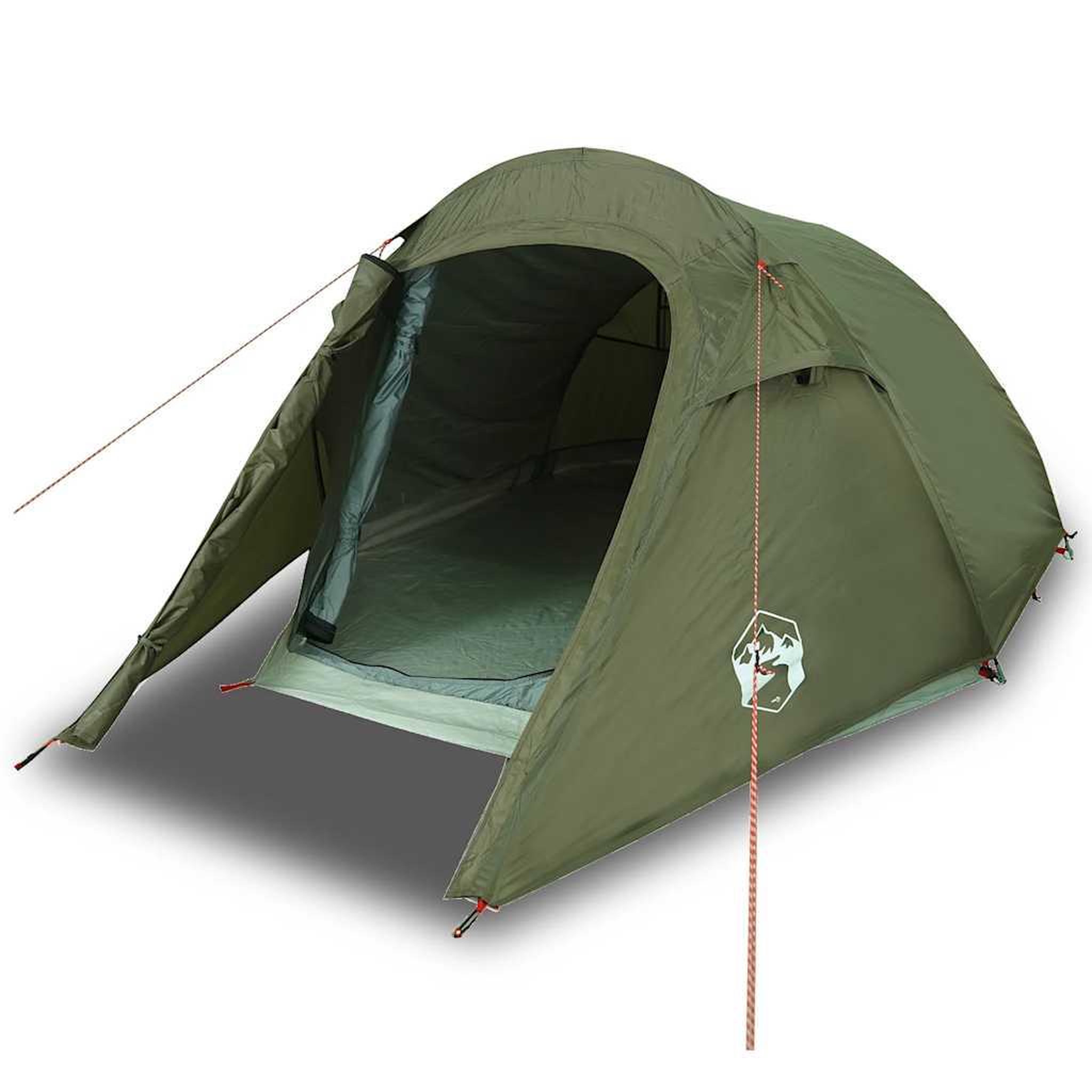Voir la diapositive 2 : VIDAXL Tente de camping tunnel 3 personnes vert olive impermeable
