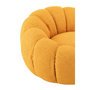 Voir la diapositive 5 : Paris Prix Fauteuil Coquillage en Tissu  Fleur  101cm Moutarde