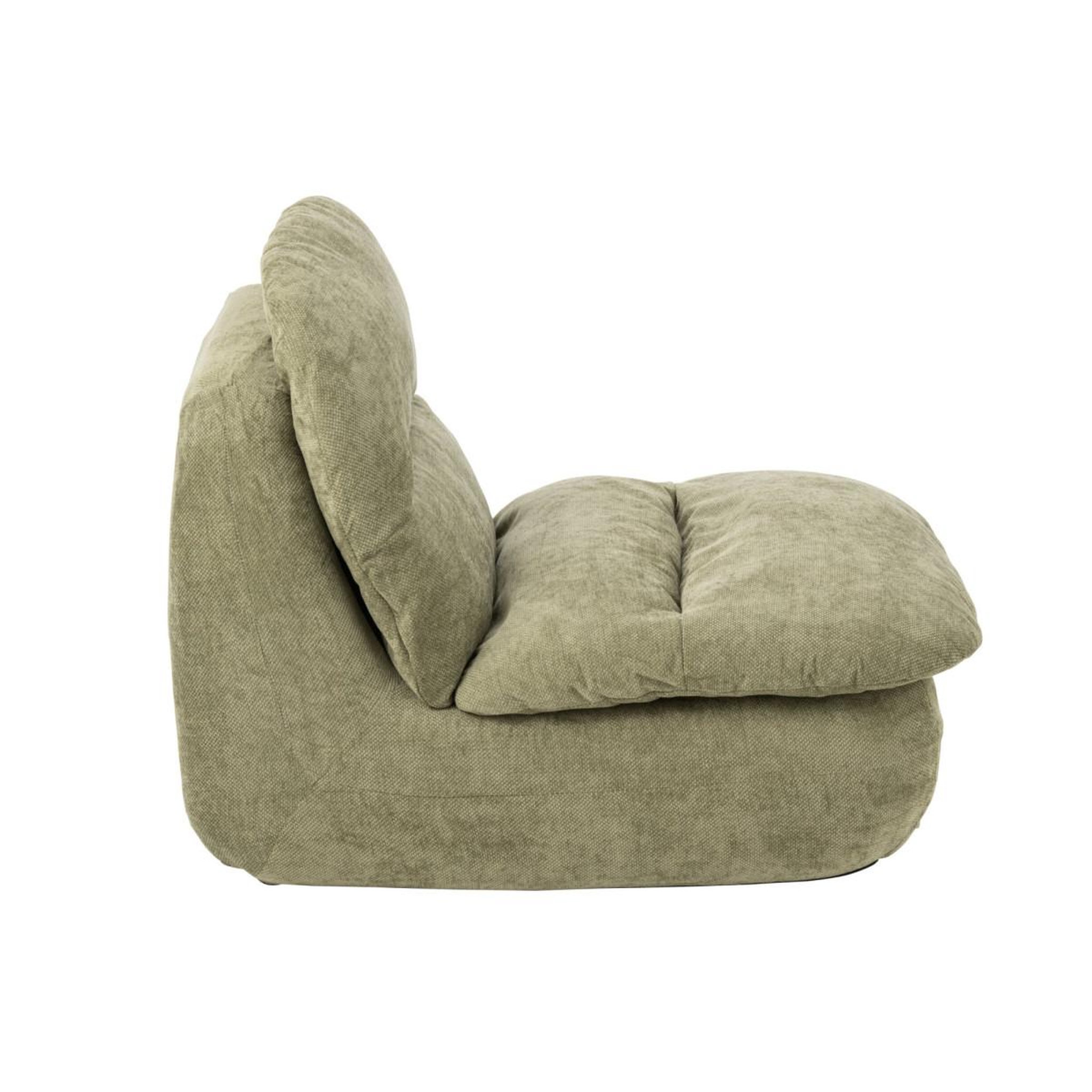 Voir la diapositive 3 : J-LINE Chauffeuse moelleuse  mellow  100cm vert