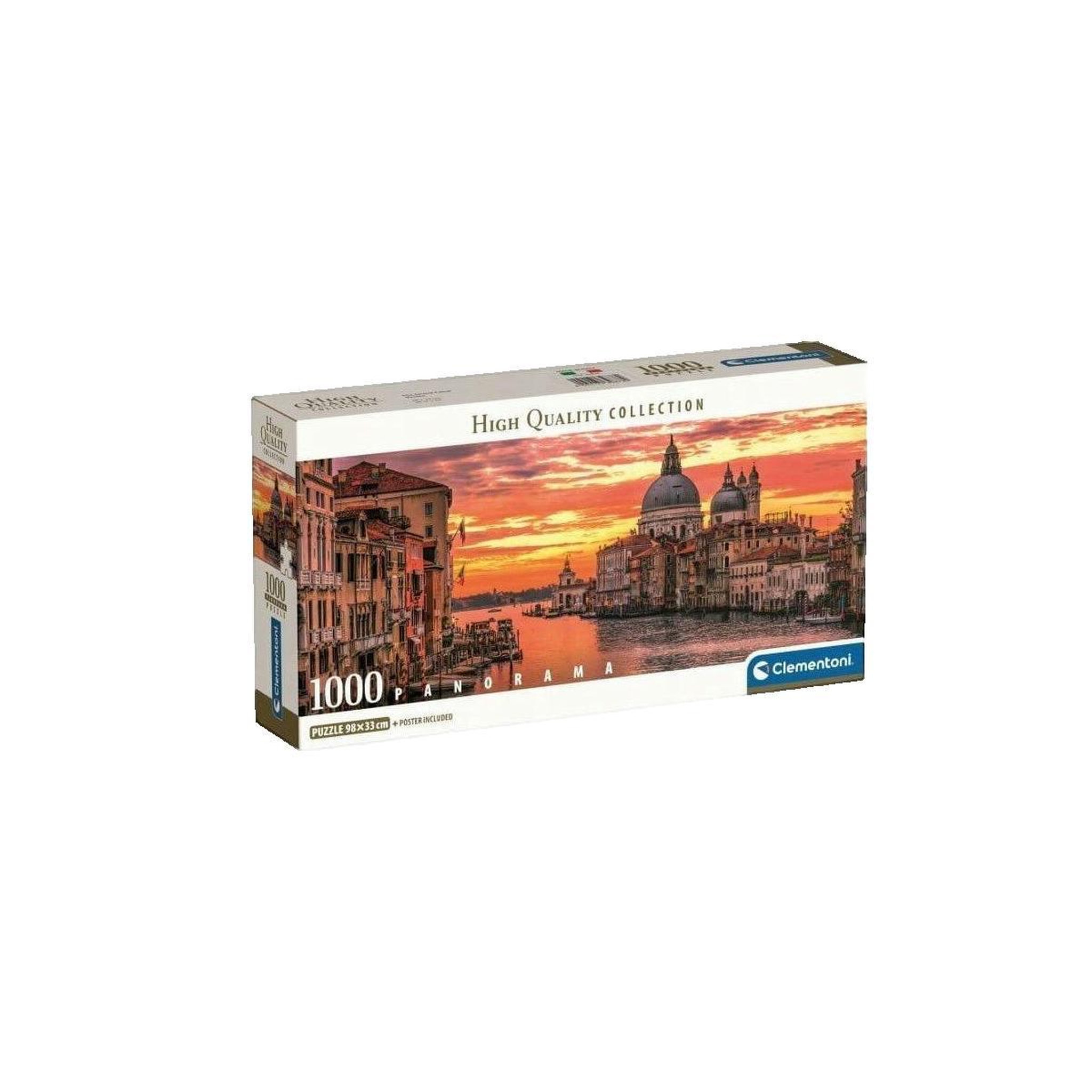 Voir la diapositive 3 : CLEMENTONI Puzzle 1000 pièces Venise panorama – Puzzle adulte – Clementoni