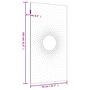 Voir la diapositive 6 : VIDAXL Decoration murale jardin 105x55cm acier corten design du soleil