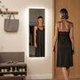 Voir la diapositive 2 : HOMCOM Miroir mural LED pleine longueur dim. 40L x 120H cm - miroir LED réglable tactile - verre trempé