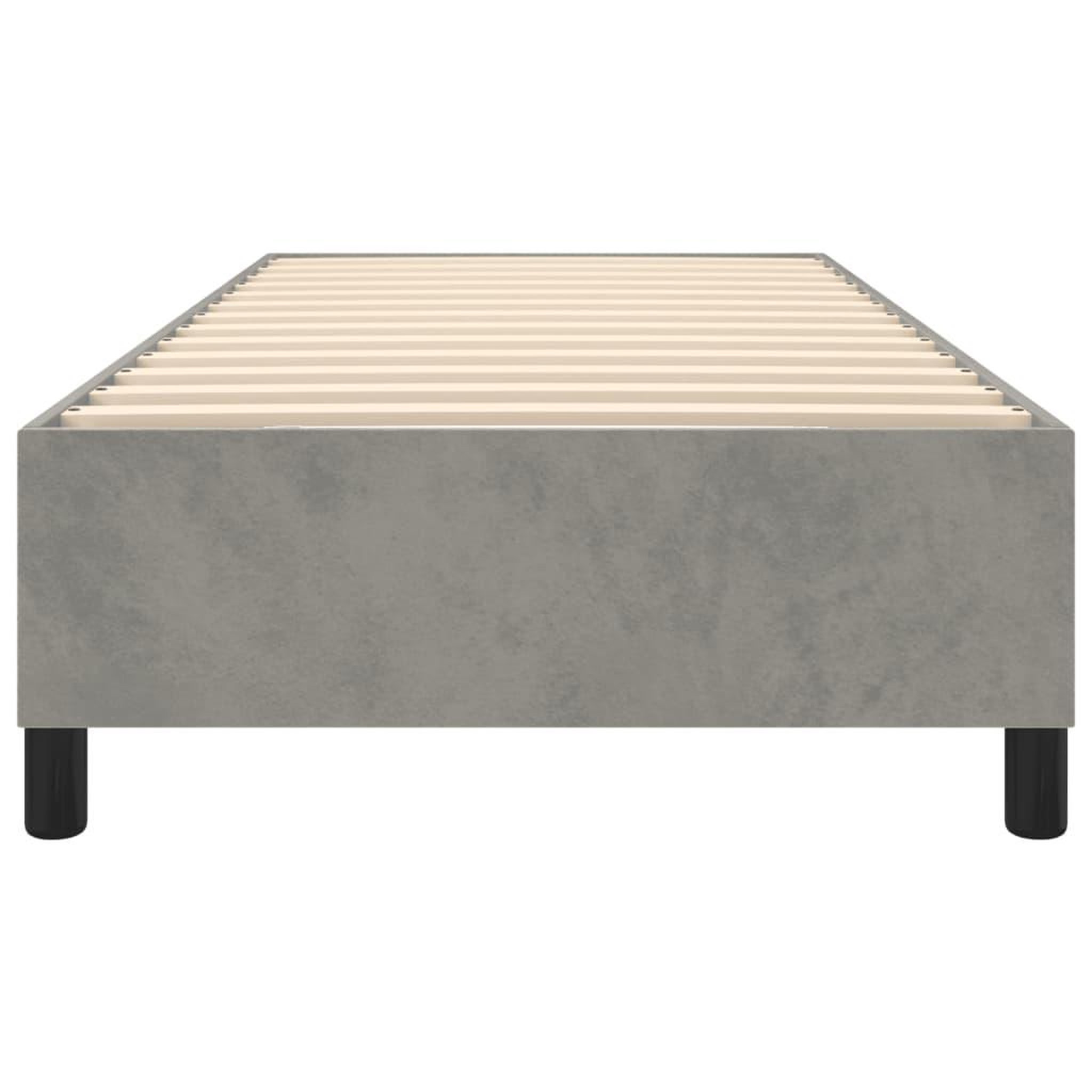 Voir la diapositive 5 : VIDAXL Cadre de lit sans matelas gris clair 80x200 cm velours