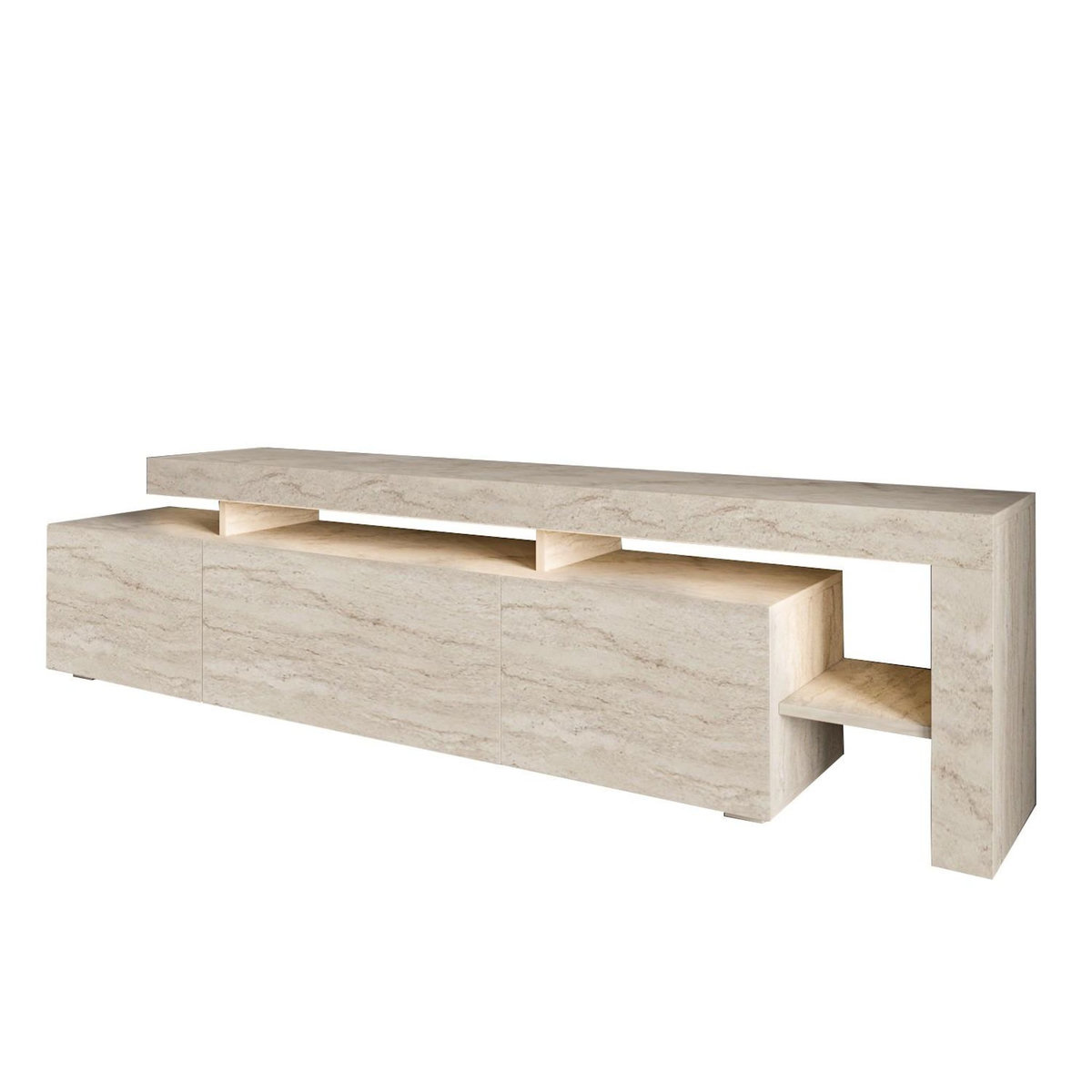 Habitat et Jardin Meuble TV en bois  Beliz  192 x 37 x 53 cm - Blanc
