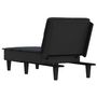 Voir la diapositive 5 : VIDAXL Chaise longue noir tissu