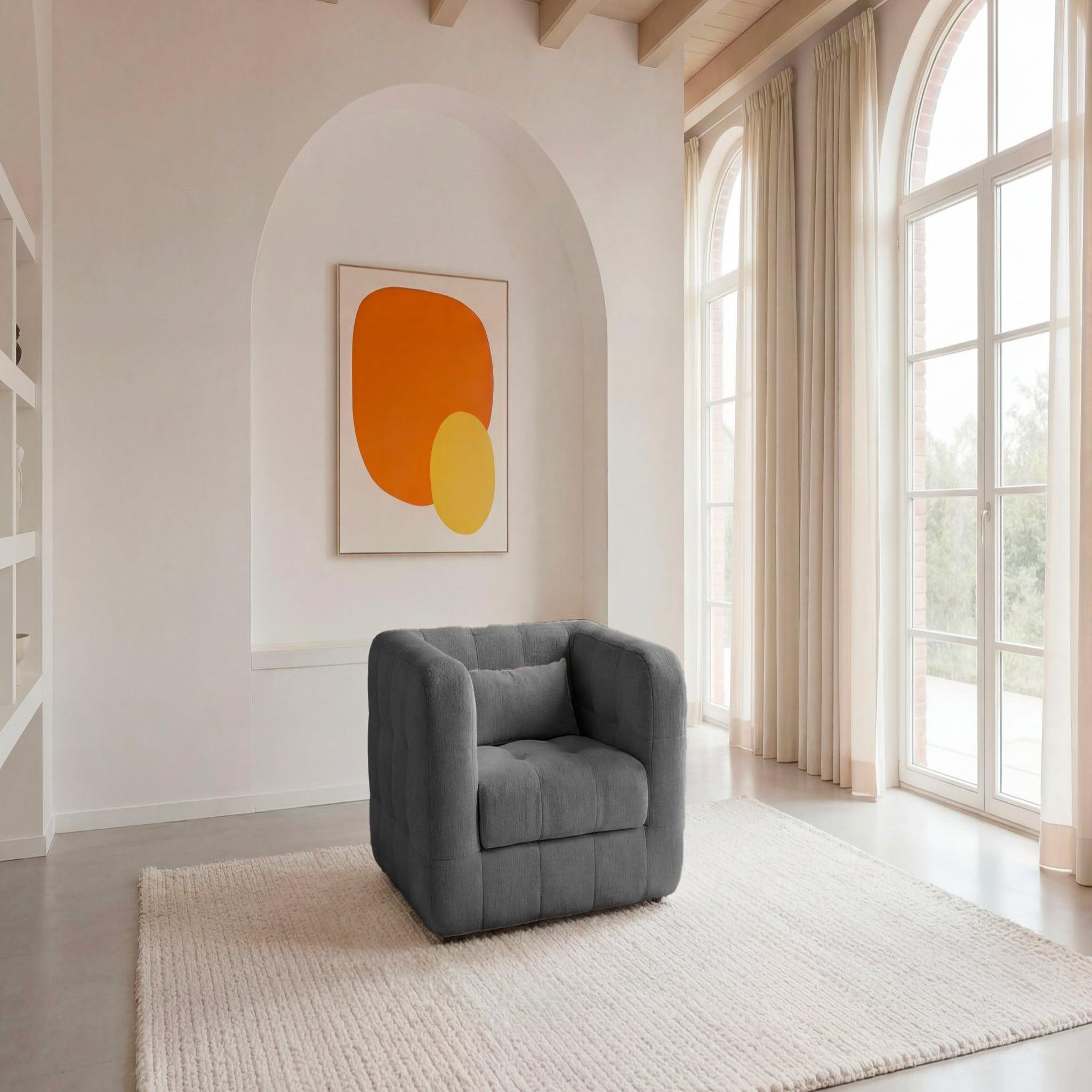 Voir la diapositive 2 : CASANOVA PARIS Arlette - fauteuil en tissu chenille