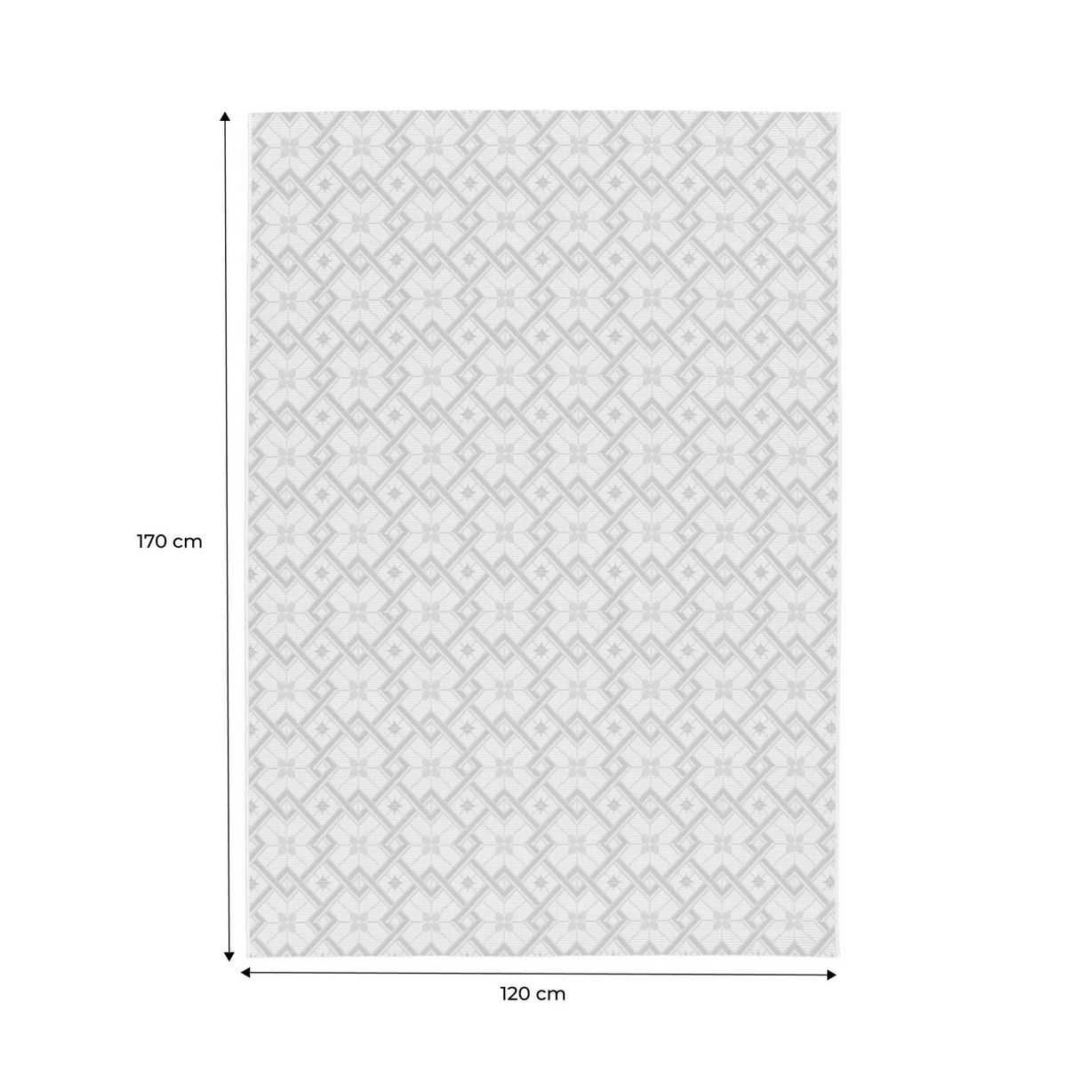 SWEEEK Tapis intérieur/extérieur vintage crème beige vert Angie