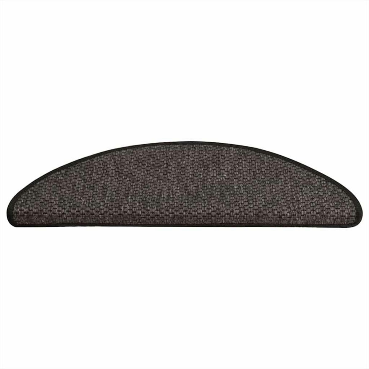 VIDAXL Tapis d'escalier autocollants 30 pcs 65x21x4 cm anthracite