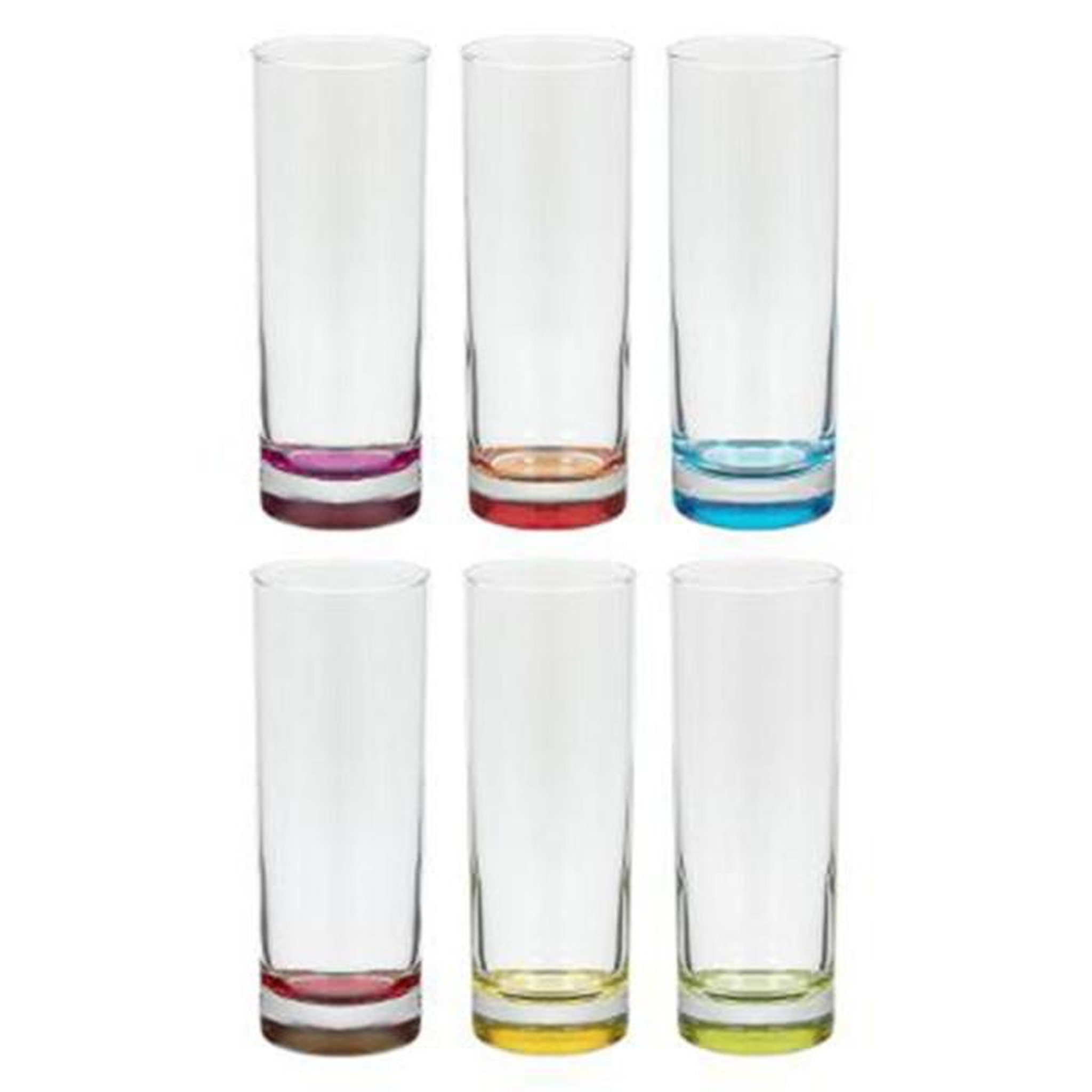 Voir la diapositive 1 : SECRET DE GOURMET Lot de 6 Verres à Eau  Colori  31cl Multicolore