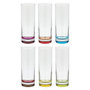 Voir la diapositive 1 : SECRET DE GOURMET Lot de 6 Verres à Eau  Colori  31cl Multicolore
