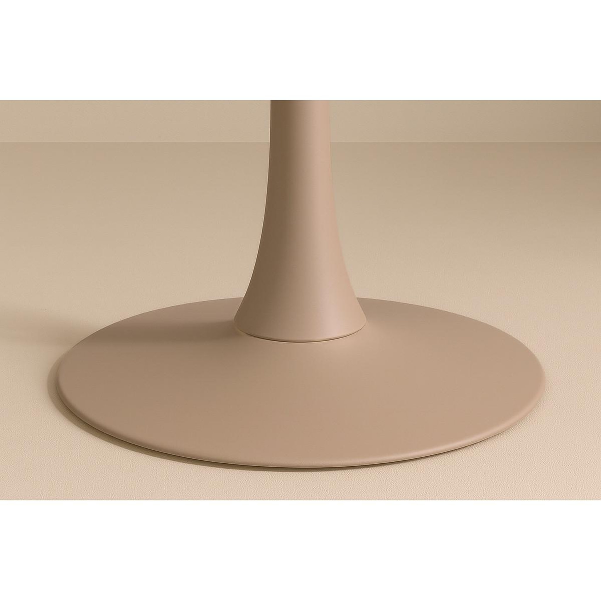 Voir la diapositive 3 : Paris Prix Table à manger ronde  glade  100cm beige