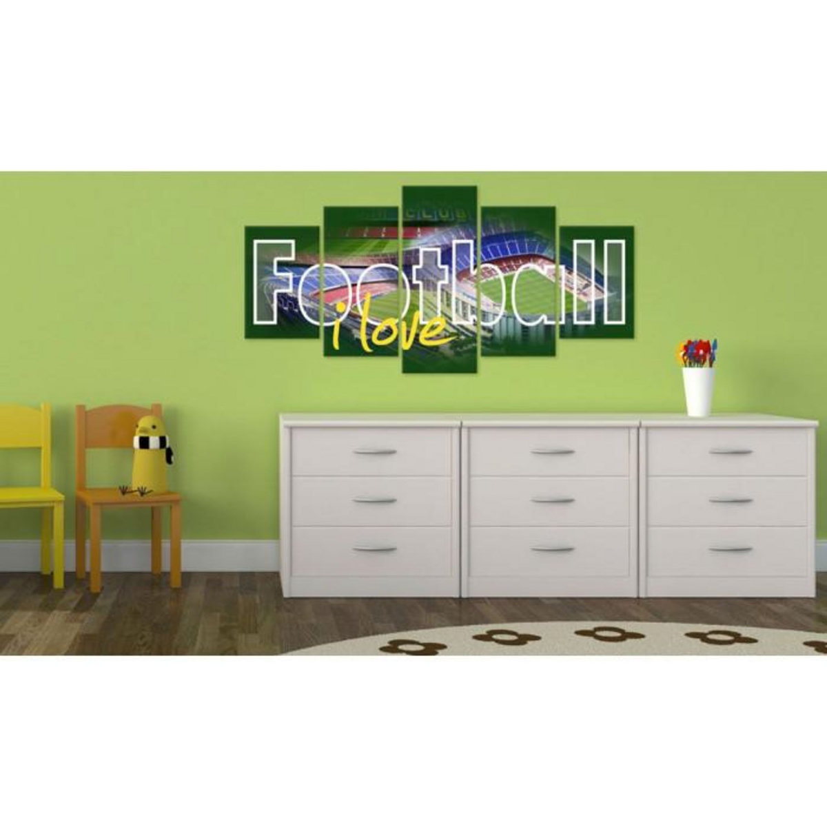 Paris Prix Tableau Imprimé  I Love Football