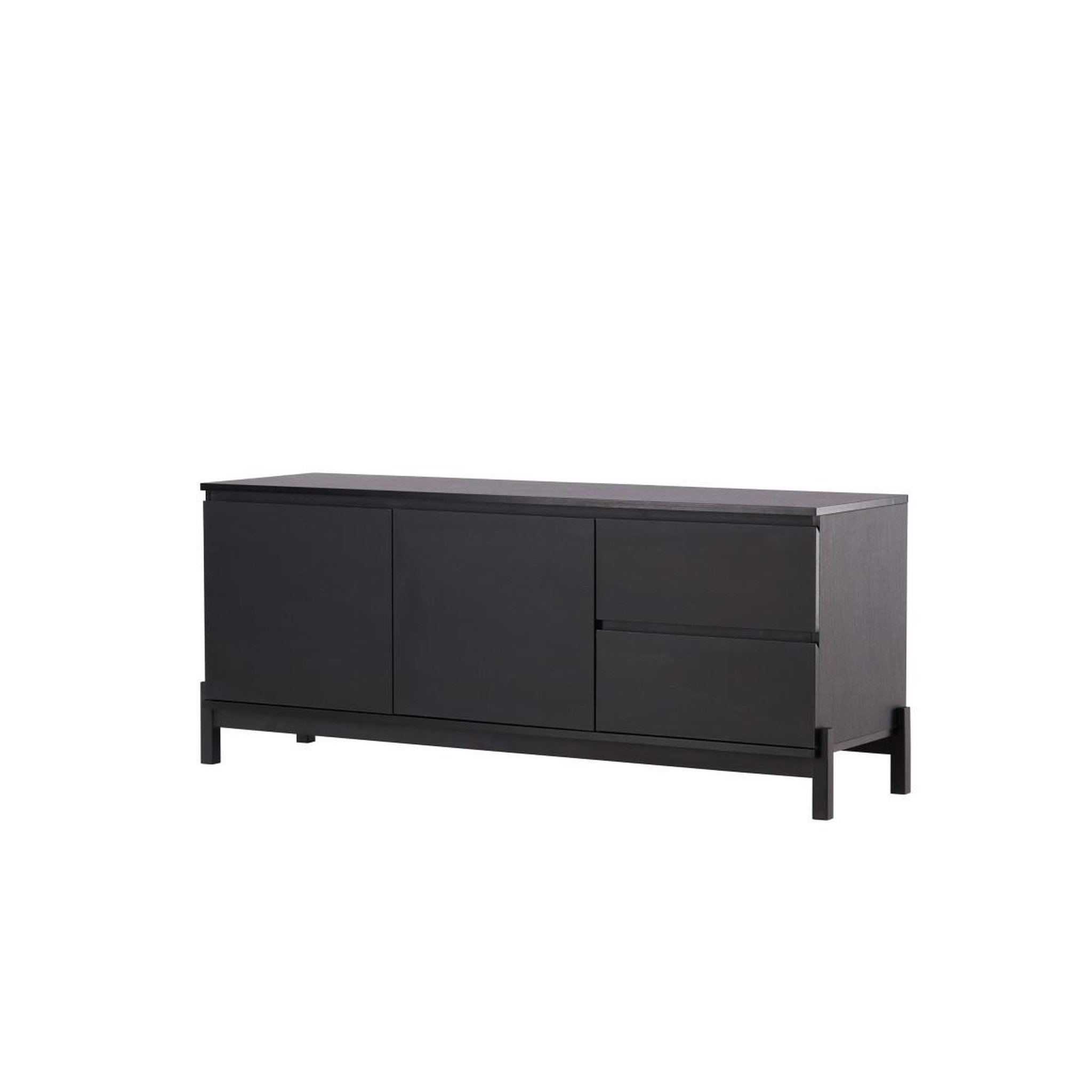 Voir la diapositive 6 : Paris Prix Meuble tv 2 portes & 2 tiroirs  corpus  138cm noir