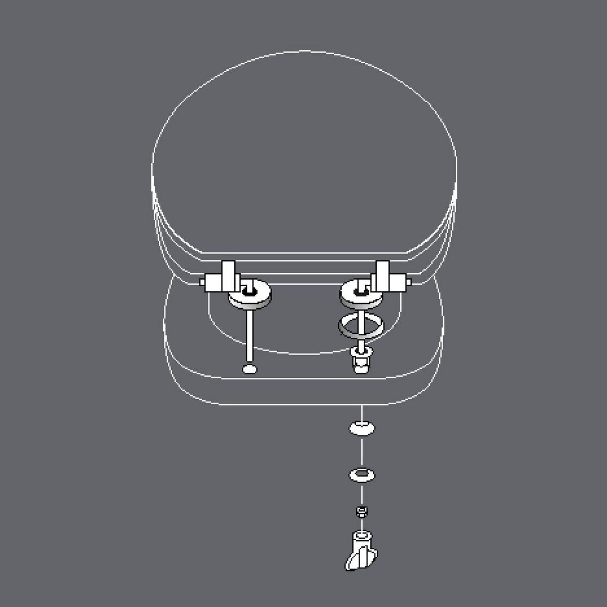 Douceur d'Intérieur Abattant WC Varadero - Blanc et vert